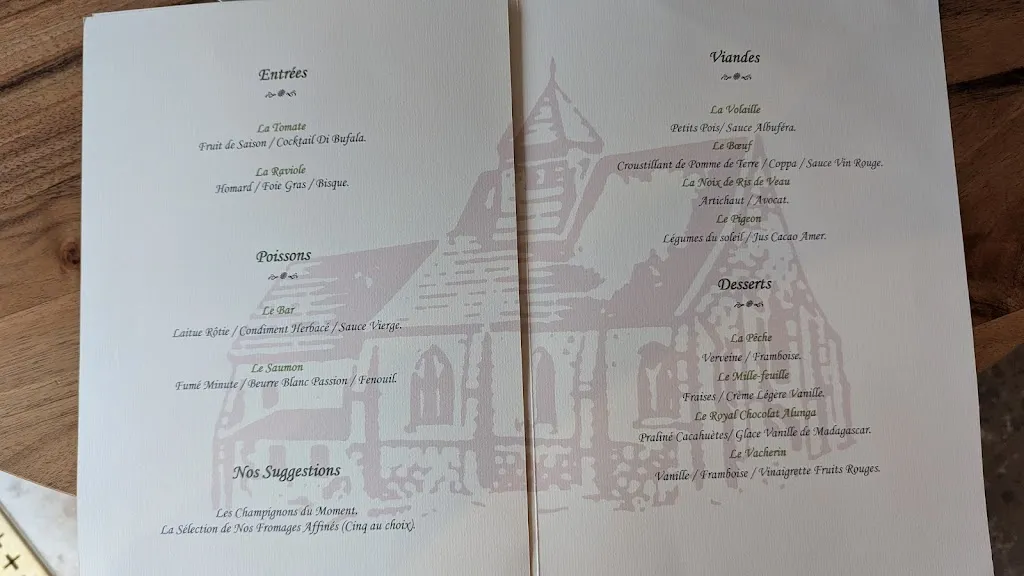 Menü_La Grange de Belle Eglise_Belle-Église_Bild_4