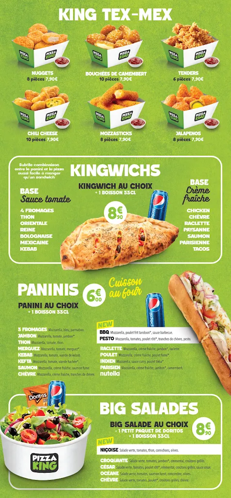 Menu_PIZZA KING ANDEVILLE_Andeville_image_1