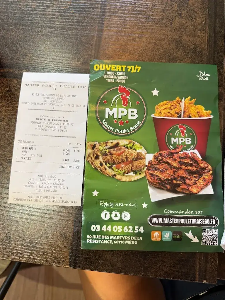 Menu_Master Poulet Braisé - Méru_Méru_image_1