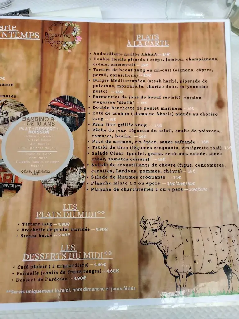 Menu_Brasserie de l'horloge_Amiens_image_2