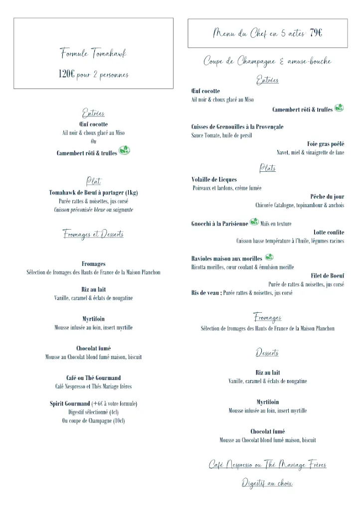 Menu_Le Lobby - Les Marissons_Amiens_image_1