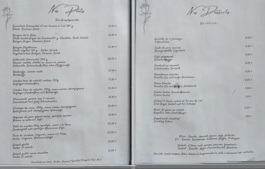 Menu_Restaurant 🥨 La Rose🌹 Wissembourg_Wissembourg_image_2