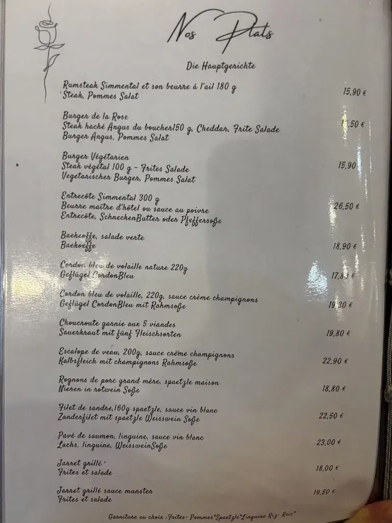Menu_Restaurant 🥨 La Rose🌹 Wissembourg_Wissembourg_image_3