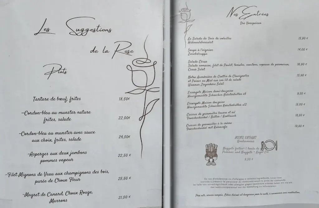 Menu_Restaurant 🥨 La Rose🌹 Wissembourg_Wissembourg_image_4