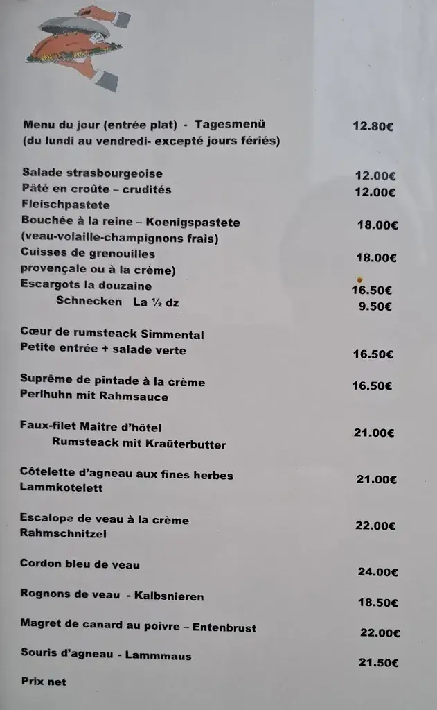 Menu_Hotel restaurant de l Europe_Wissembourg_image_1