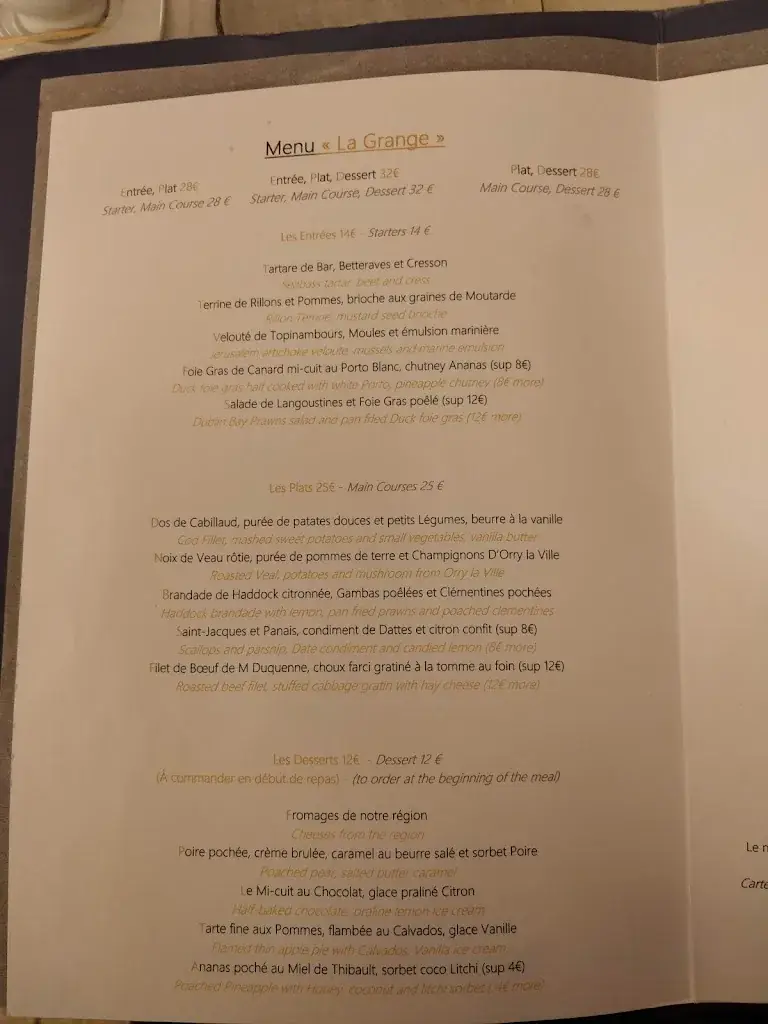 Menu_Auberge de la Grange Aux Loups_Apremont_image_3