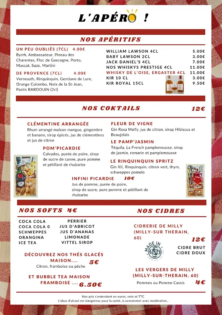 Menu_Auberge Les Tilleuls_Heilles_image_1