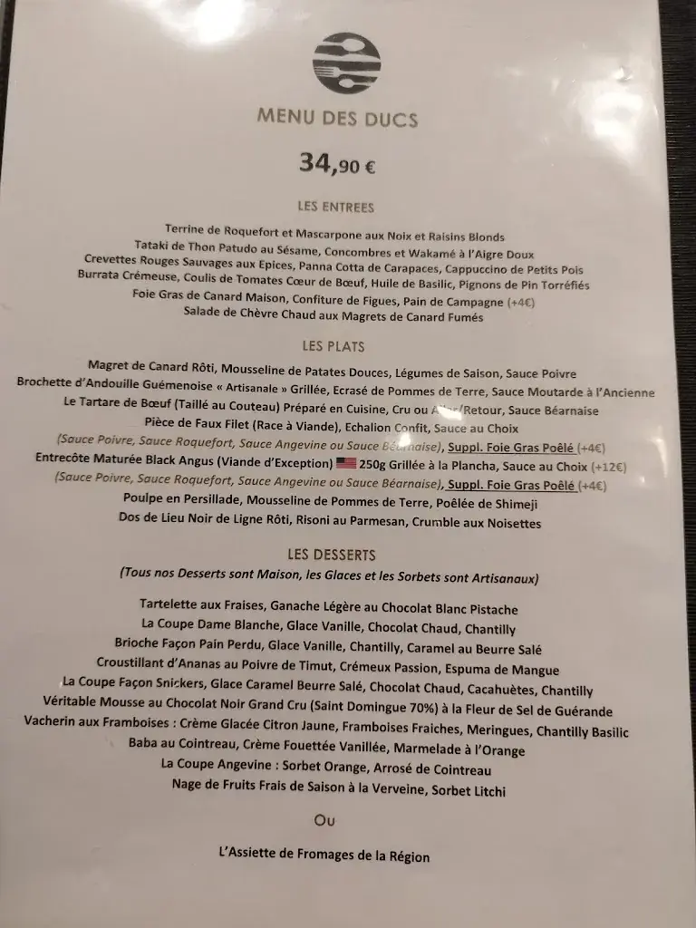 Menu_Bistrot des Ducs_Angers_immagine_2