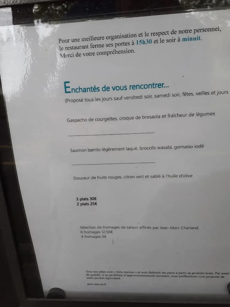 Menu_Belle Rive_Angers_imagen_2