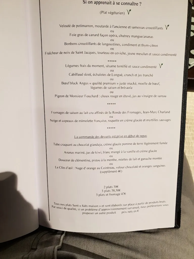 Menu_Belle Rive_Angers_imagen_4