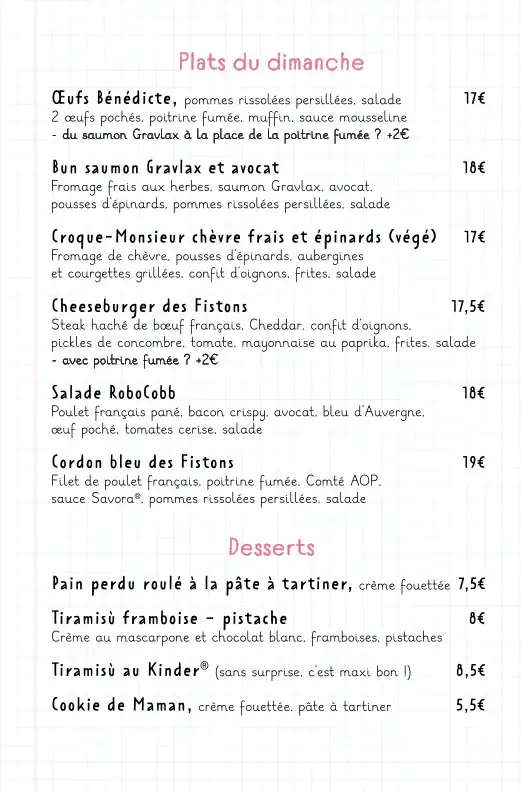 Menu_Les Fils à Maman Angers_Angers_image_1