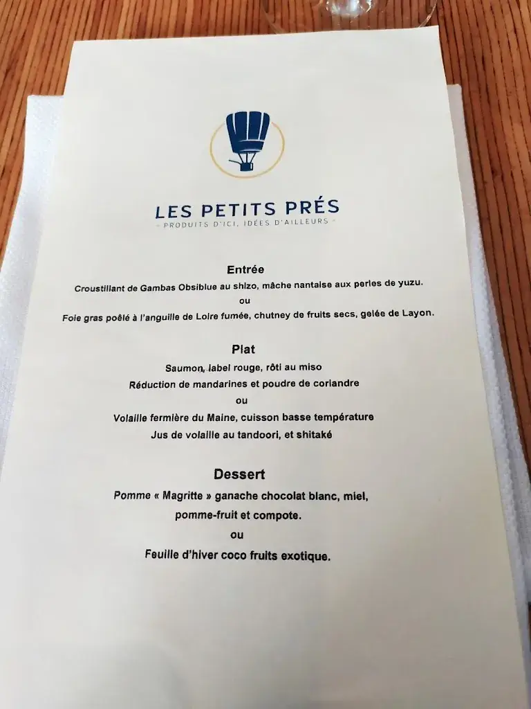 Menu_Les Petits Prés_Angers_immagine_1