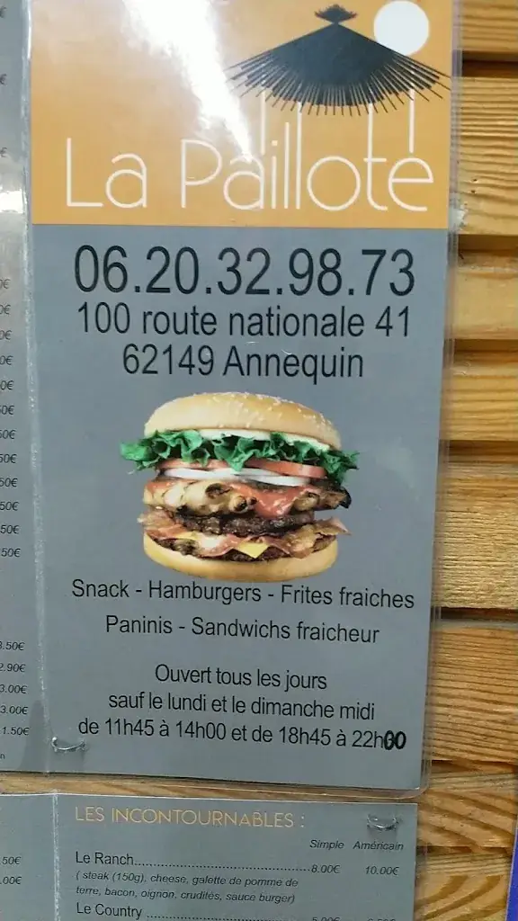 Menu_Friterie la Paillote_Annequin_image_3