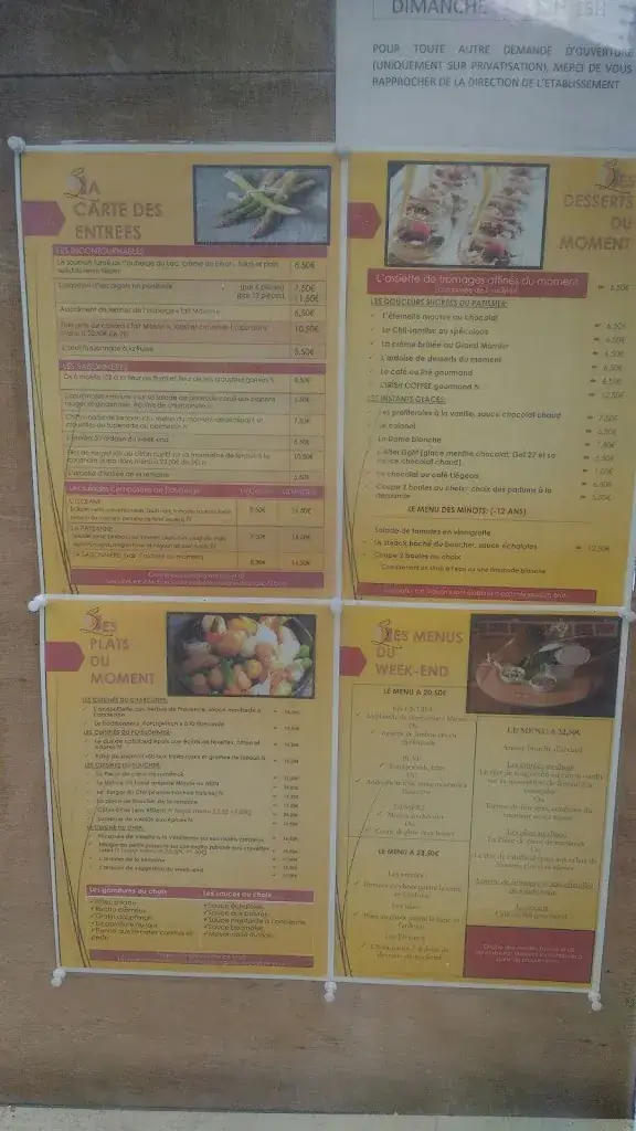 Menu_Auberge du Lac_Annay_image_2