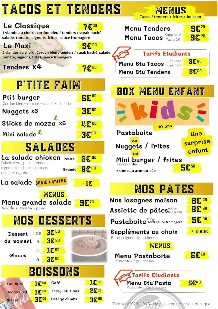 Menu_Le Burger à mille pâtes_Chazelles-sur-Lyon_image_1