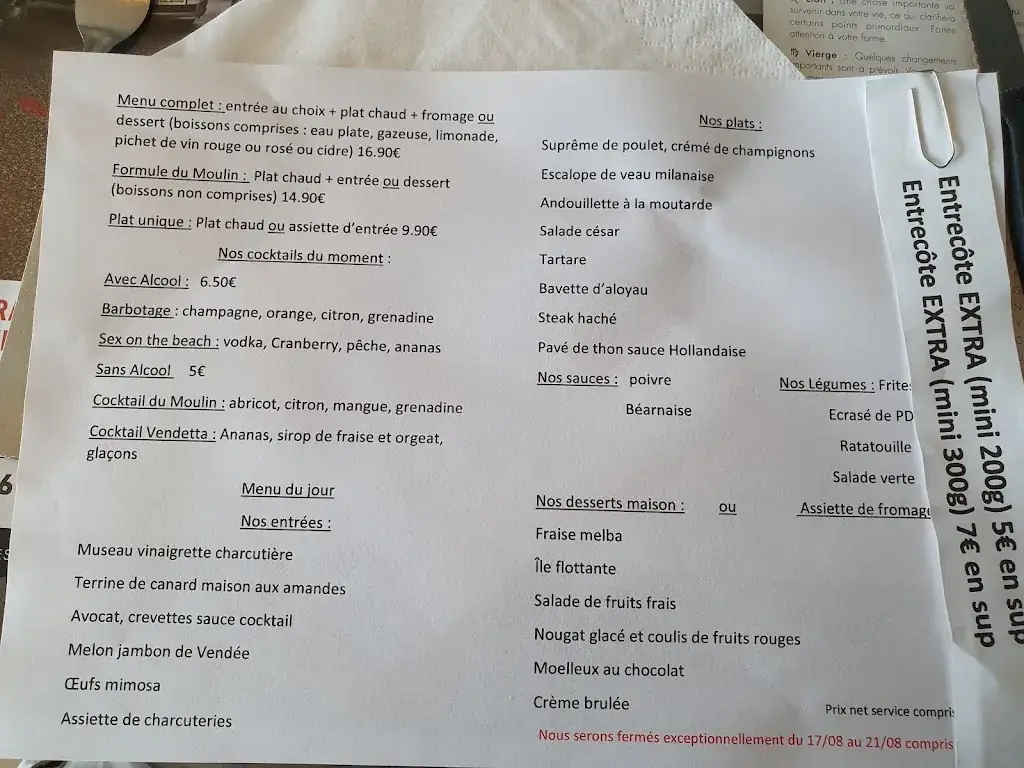 Menu_Restaurant le Moulin de Laffaux_Laffaux_image_3