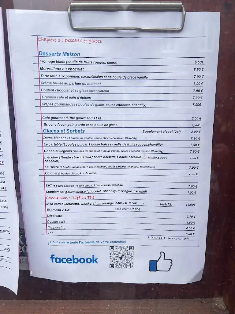 Menu_Estaminet l'Ecole_Phalempin_image_1