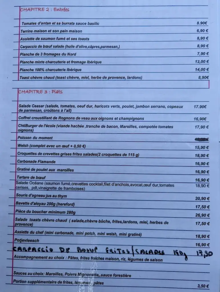 Menu_Estaminet l'Ecole_Phalempin_image_3