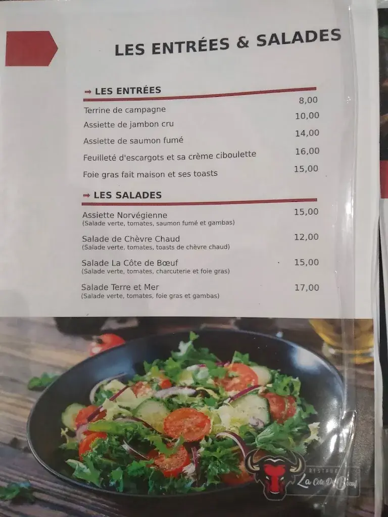 Menu_La Côte De Bœuf_Vienne_image_3