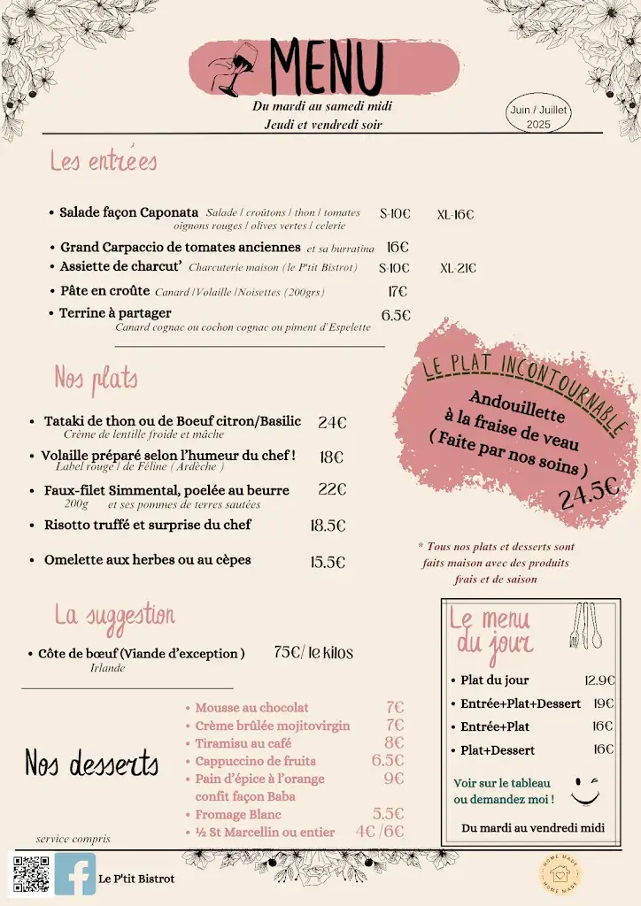 Menu_Le P'tit Bistrot_Vienne_image_1