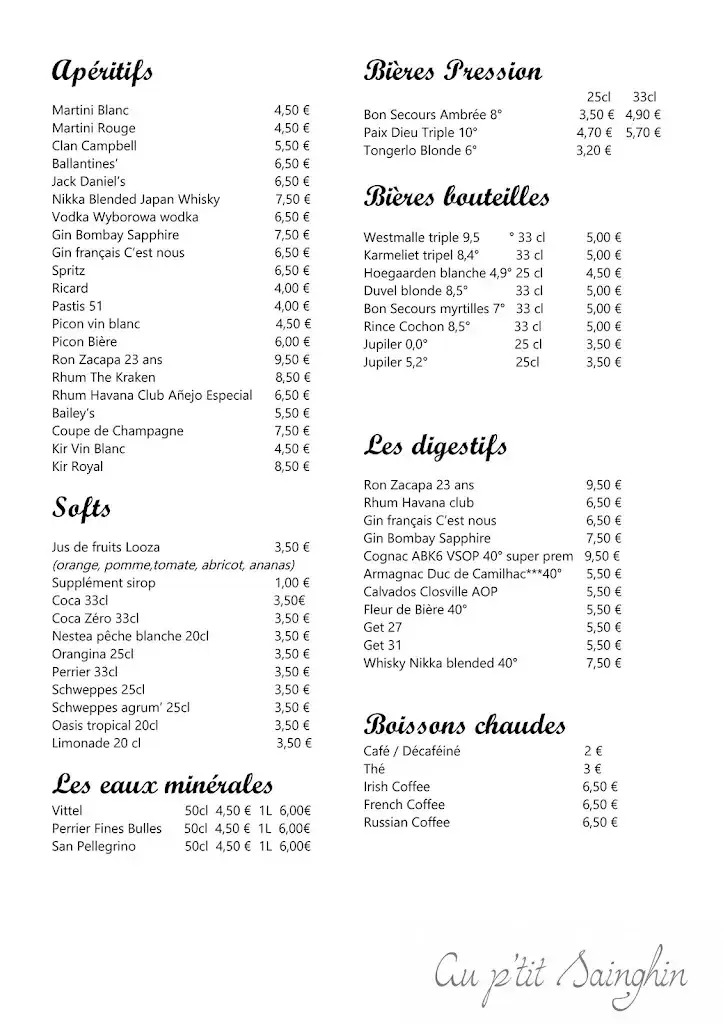 Menu_Au P'tit Sainghin_Sainghin-en-Mélantois_image_2