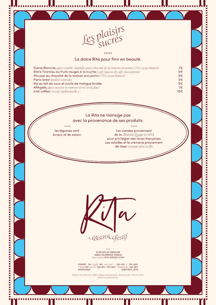 Menu_Bistrot Rita_Villeneuve-d'Ascq_image_1