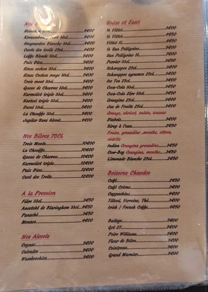 Menu_La Chaumine_Steenbecque_image_1