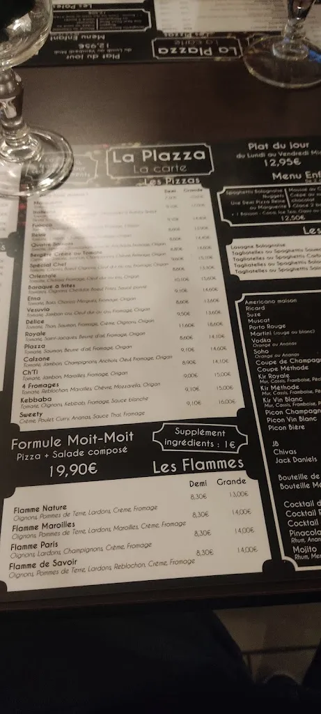 Menu_La Plazza Restaurant à Isbergues_Isbergues_image_1