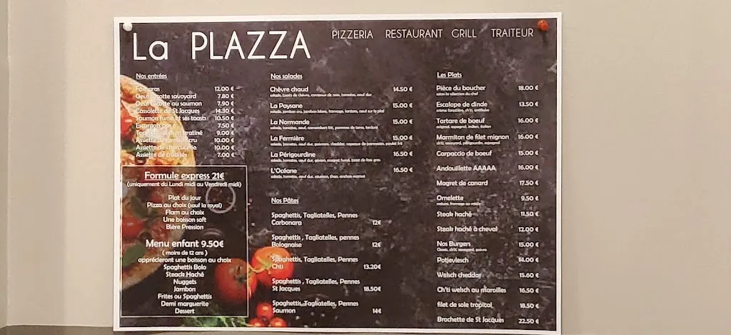 Menu_La Plazza Restaurant à Isbergues_Isbergues_image_2