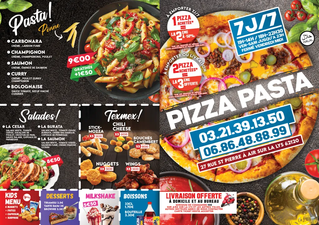 Menu_PIZZA PASTA_Aire-sur-la-Lys_image_2