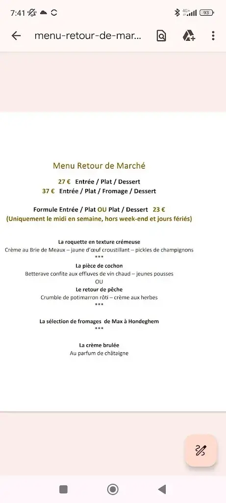 Menu_Au Coeur d'Artichaut_Morbecque_image_2