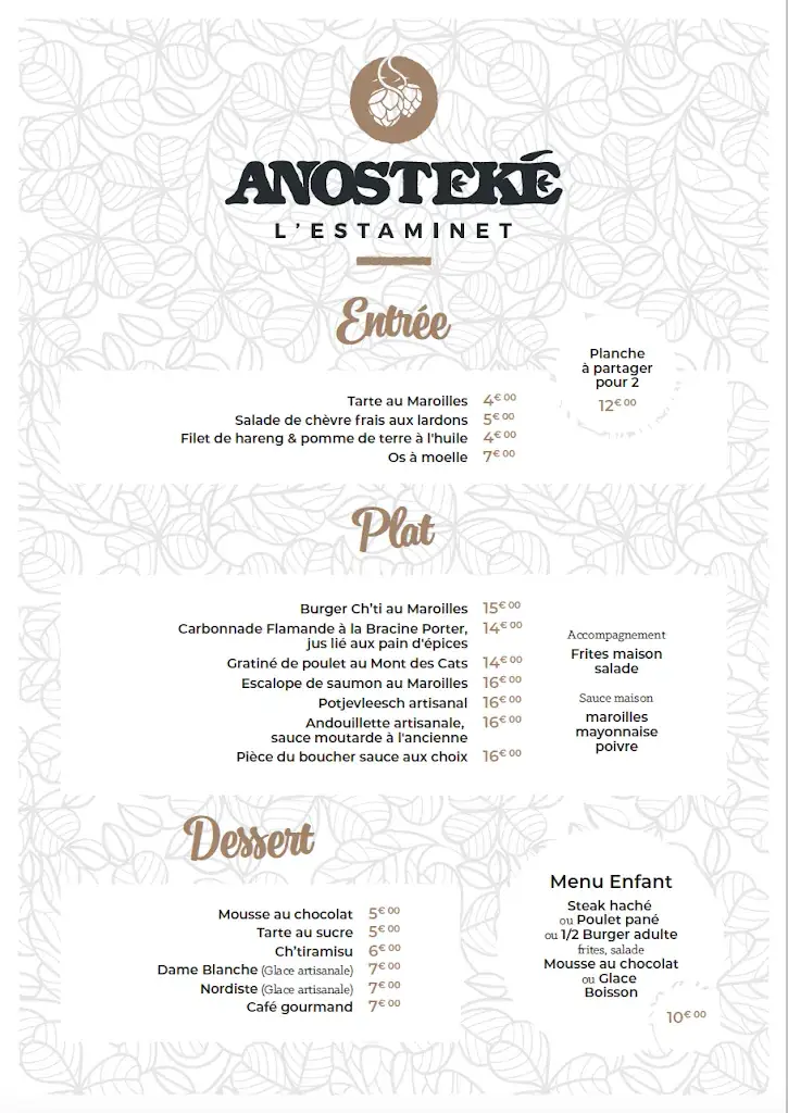 Menu_Anosteké L'Estaminet_Blaringhem_image_1