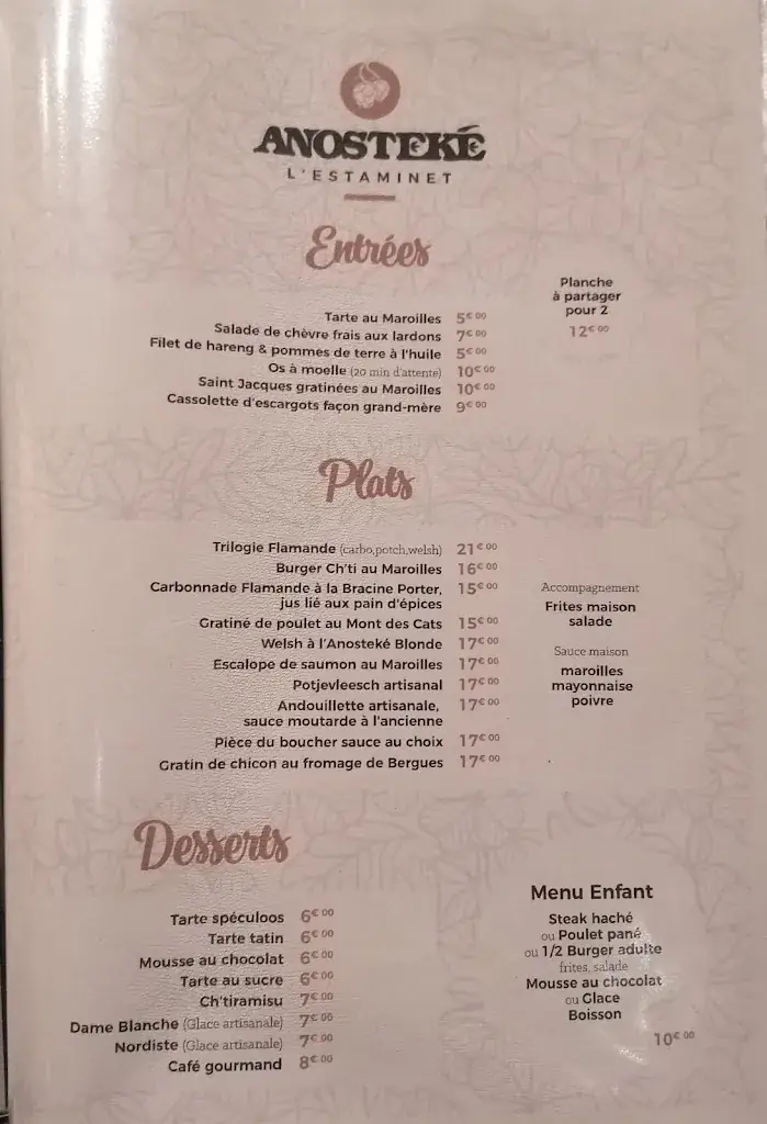 Menu_Anosteké L'Estaminet_Blaringhem_image_2