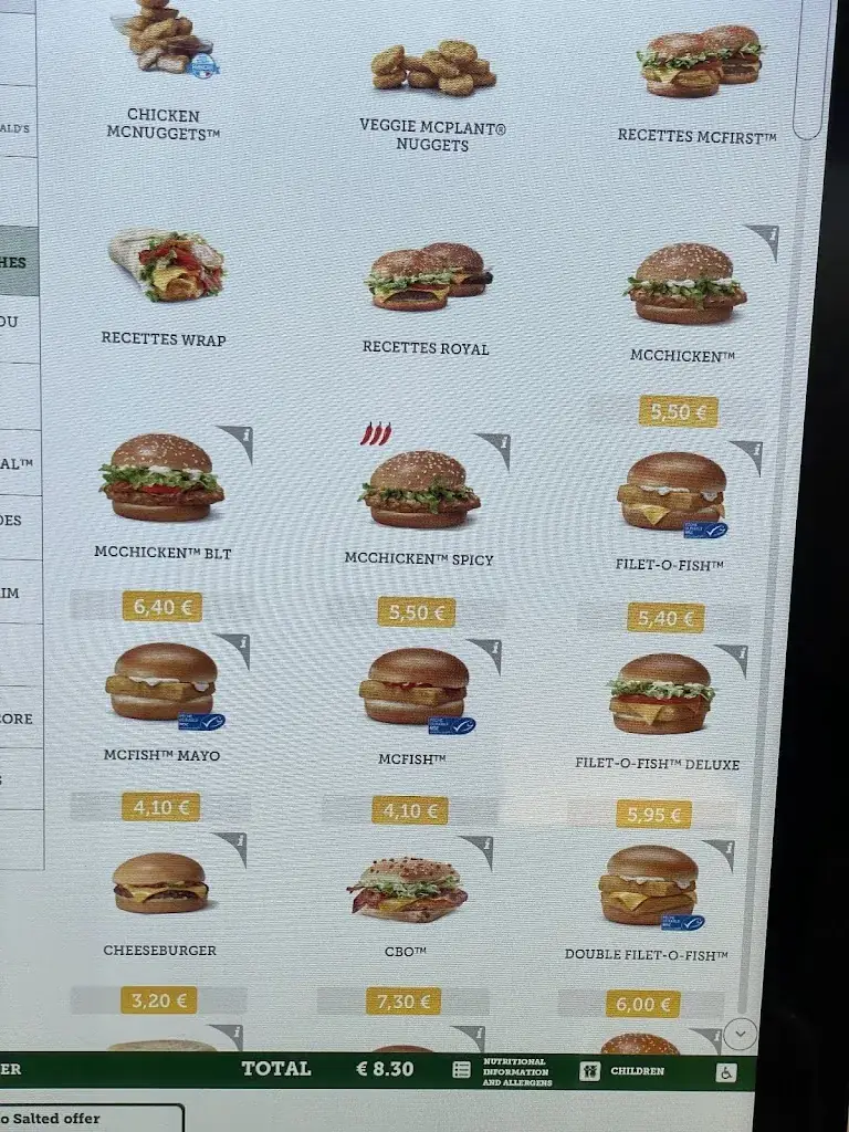 Menu_McDonald's_Aire-sur-la-Lys_image_1