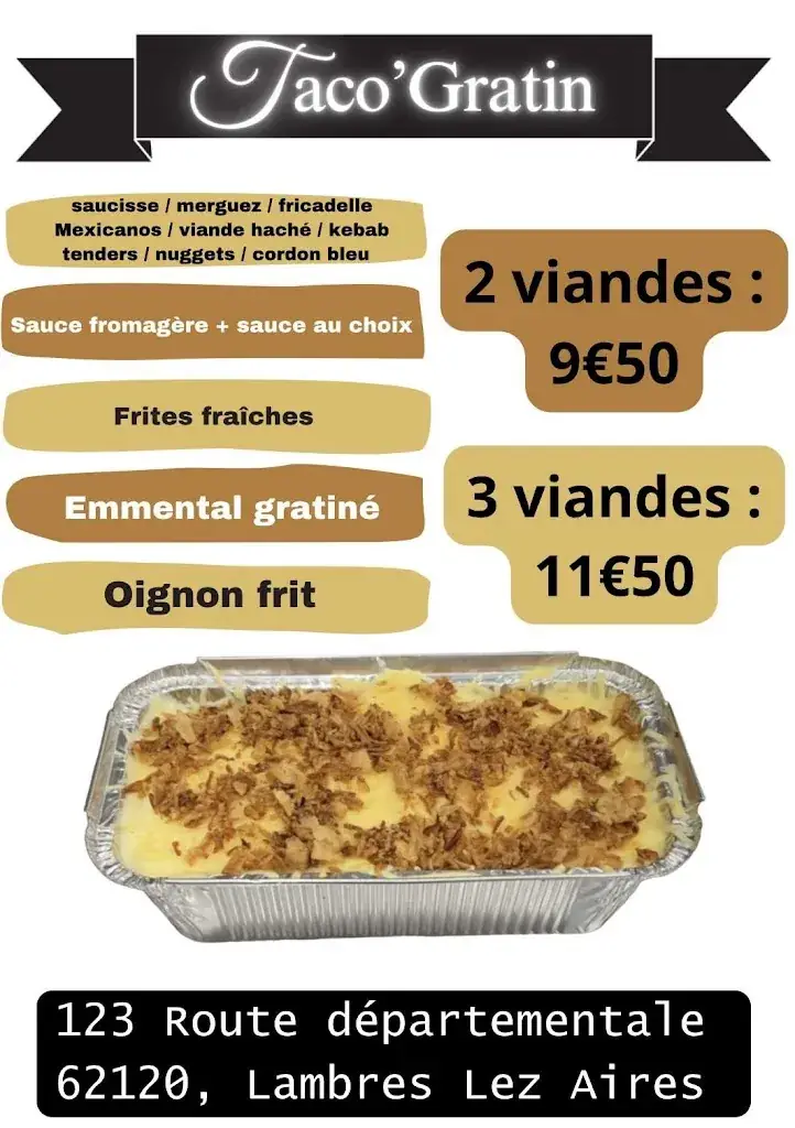 Menu_Friterie Aux délices de Lambres_Lambres_image_1