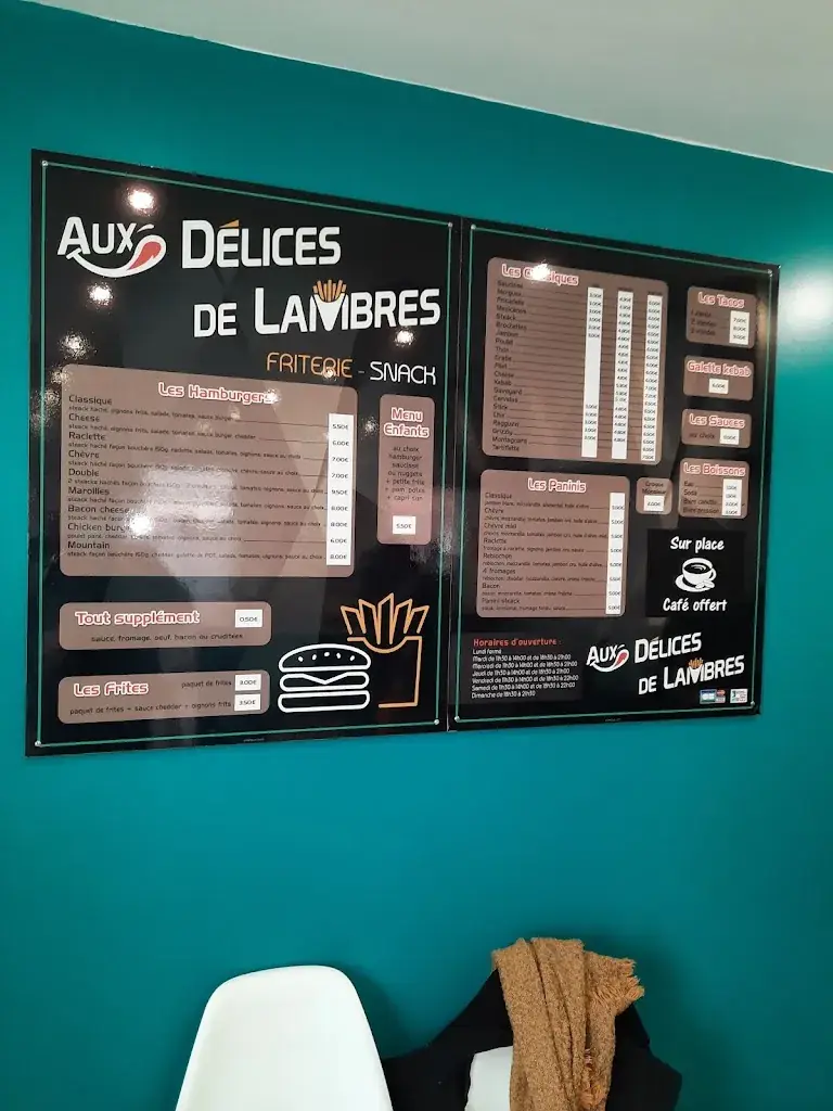 Menu_Friterie Aux délices de Lambres_Lambres_image_2