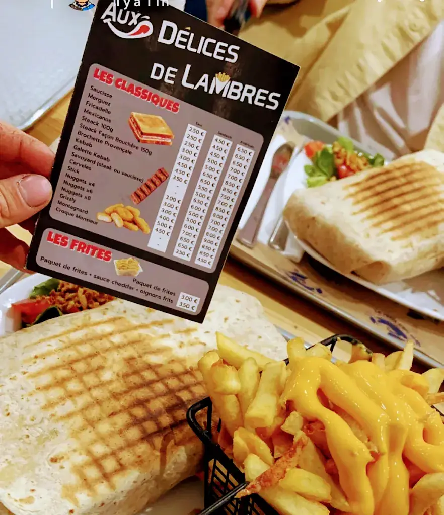 Menu_Friterie Aux délices de Lambres_Lambres_image_3