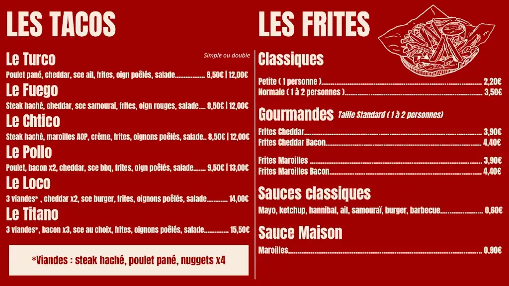 Menü_O’Wagon - Burgers Isbergues_Isbergues_Bild_1