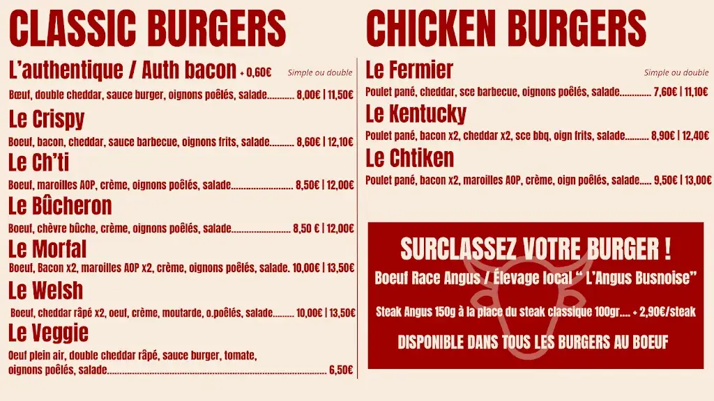 Menü_O’Wagon - Burgers Isbergues_Isbergues_Bild_4