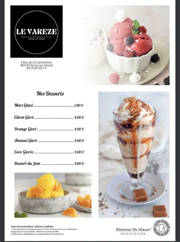 Menu_LE VAREZE_Clonas-sur-Varèze_image_1
