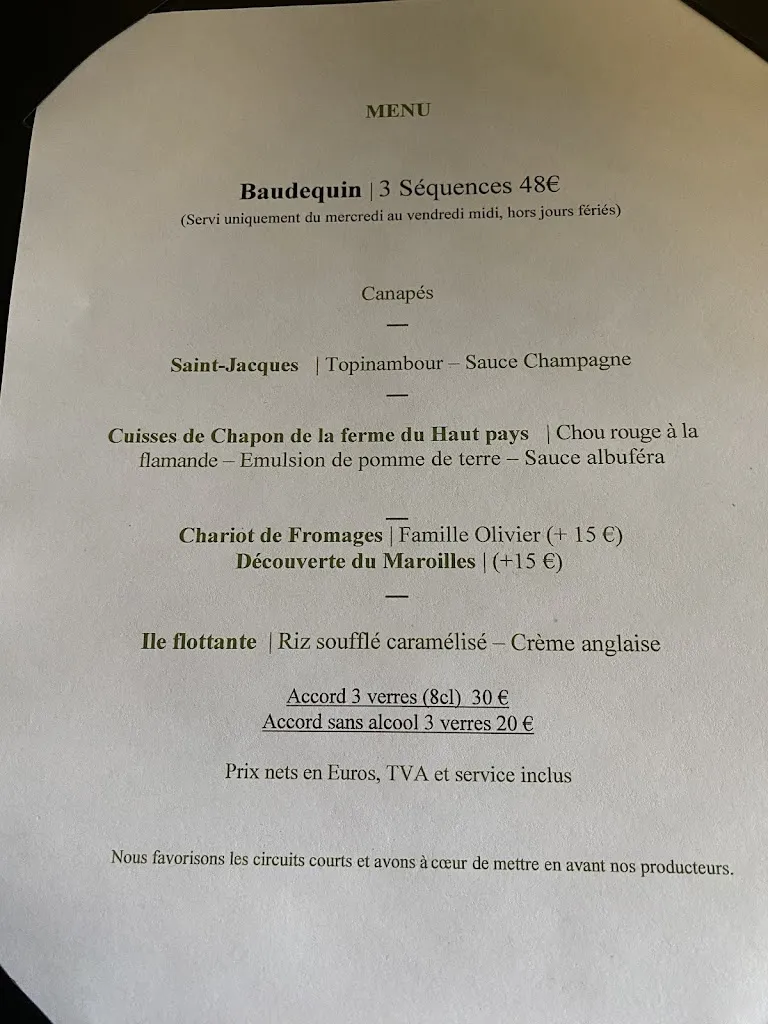 Menu_Restaurant Bacôve_Saint-Omer_image_1