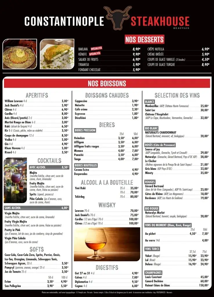 Menu_CONSTANTINOPLE STEAKHOUSE_Beauvais_image_1
