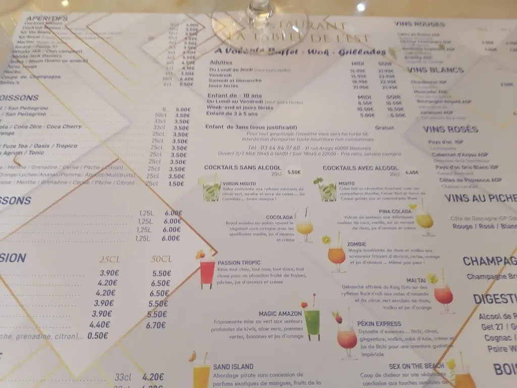 Menu_Restaurant Buffet A Volonte Pro Fuzion_Beauvais_image_1