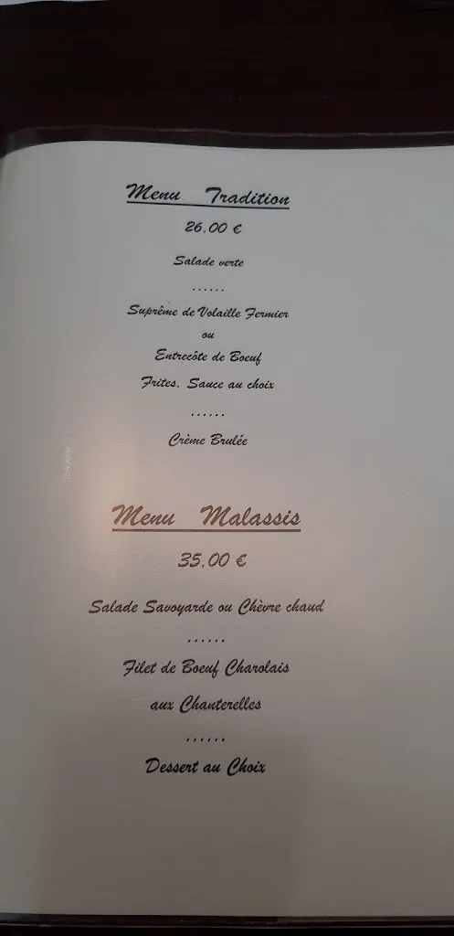 Menu_Restaurant Le Malassis_Collonges_image_2