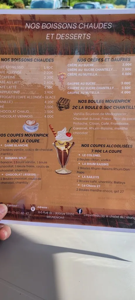 Menu_Le Chalet de l'etang_Brunémont_image_3