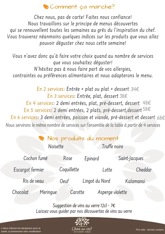 Menu_L’Âme au Vert - Restaurant - Avelin_Avelin_image_4