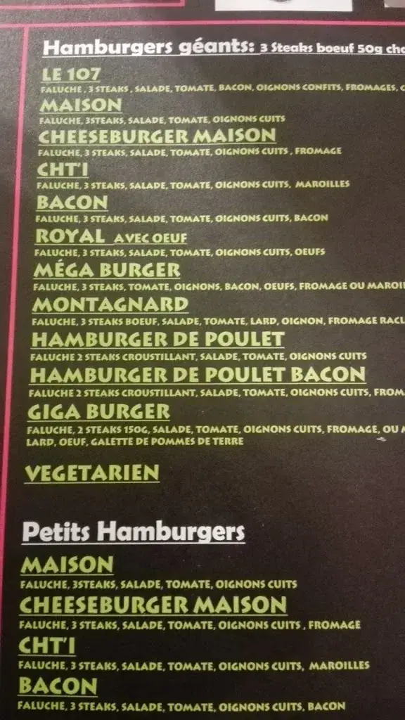 Menu_Friterie le 107_Anzin_image_1