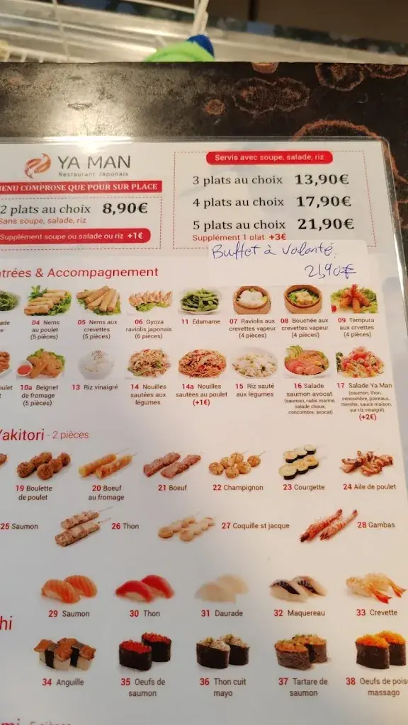 Menu_RESTAURANT YA MAN JAPONAIS_Valenciennes_image_1