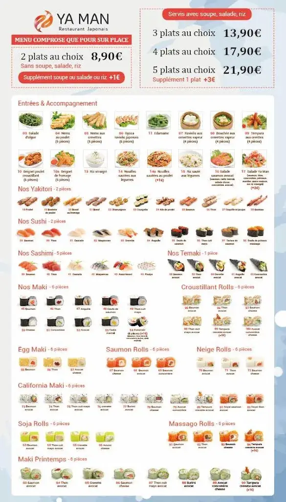 Menu_RESTAURANT YA MAN JAPONAIS_Valenciennes_image_2