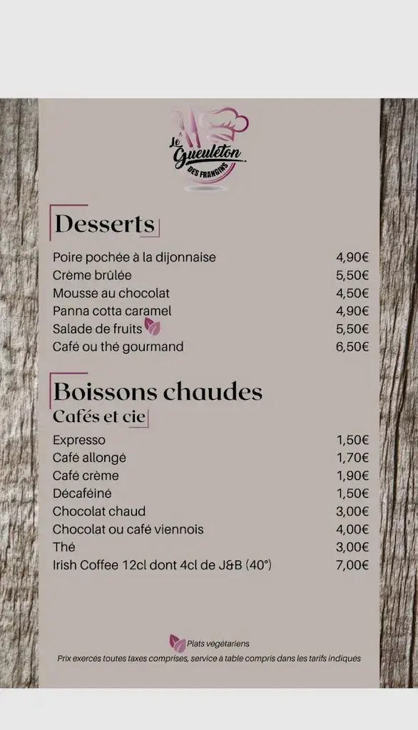 Menü_Le p'tit festins des Frangins_Arques_Bild_1